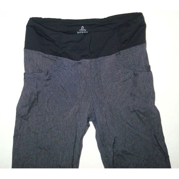 New NWT Womens Prana Pants M Summit Dark Gray Pockets Organic Cinch Hem Hike Cha - Picture 2 of 8